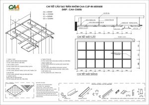 Bản vẽ trần nhôm