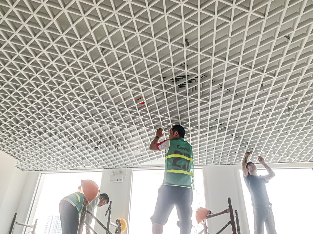 Trần nhôm caro tam giác Trần nhôm caro tam giác