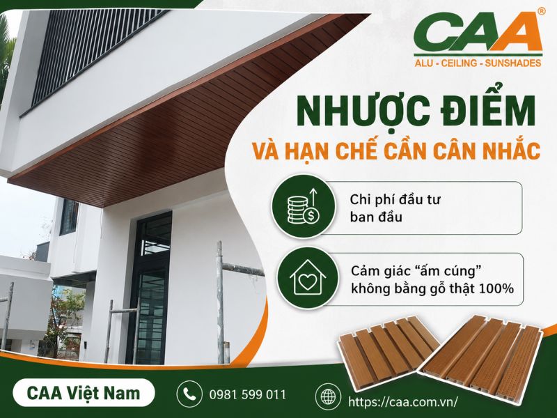 Có nên dùng trần nhôm vân gỗ cho nhà ở
