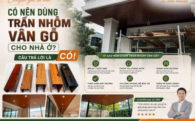 Có nên dùng trần nhôm vân gỗ cho nhà ở