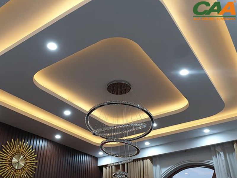 So sánh trần nhôm và trần thạch cao
