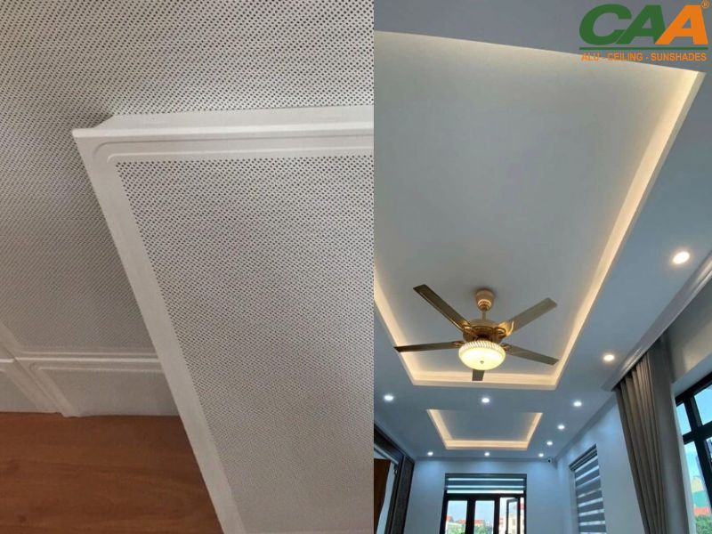 So sánh trần nhôm và trần thạch cao