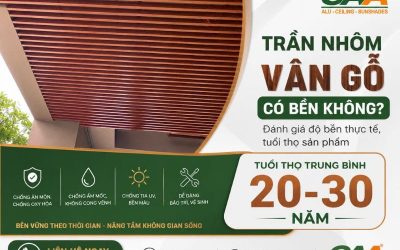 Trần nhôm vân gỗ có bền không